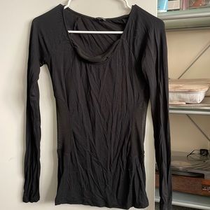 Club Monaco black mesh top